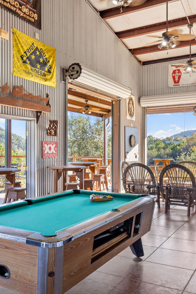 Recreation hall in Texas Hill Country Resort